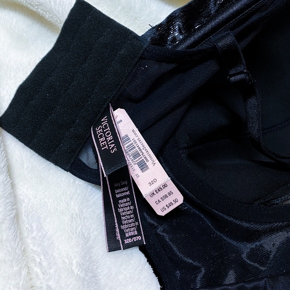 nwt Victoria’s Secret sparkly velvet bustier bra - Picture 4 of 4